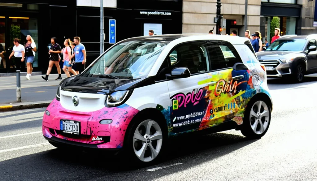 flocage pub voiture