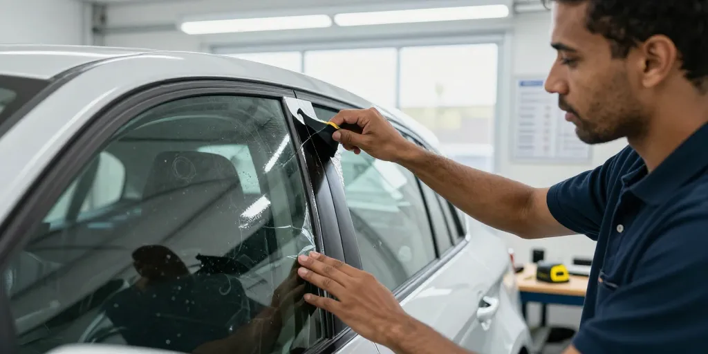 teinter une vitre de voiture